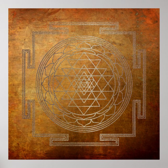Copper Sri Yantra - Poster (Front)