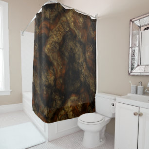 Copper Stone Shower Curtain