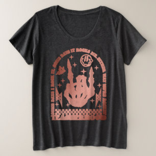 Copper Teacherhood Rocks Me Teacher T-Shirt Plus Size T-Shirt