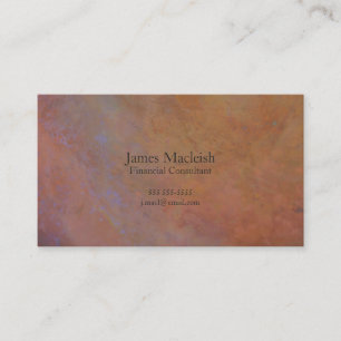 Copper textures business card