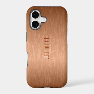 Copper Tones Brushed Aluminium Look