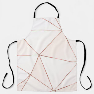 Copper triangles, metallic, glitter, polygonal. apron