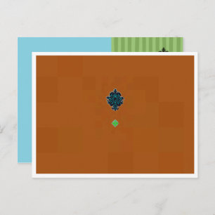 Copper With Border Postcard Template