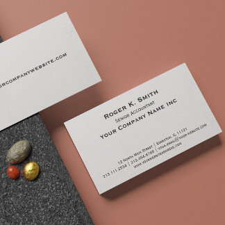 Copperplate Classic Simplicity is Elegant Business Business Card