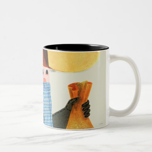 Cops and Robbers Two-Tone Coffee Mug (Right)