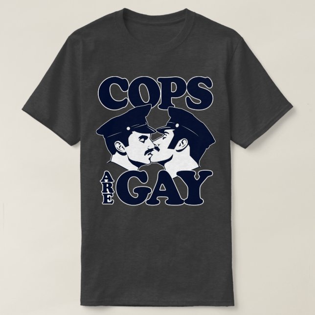 Cops Are Gay Long Sleeve TShirt (Design Front)