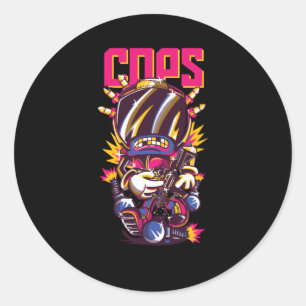 Cops Classic Round Sticker
