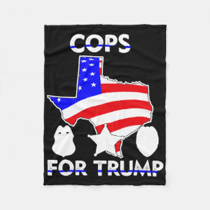 Cops For Trump (austin  Fleece Blanket