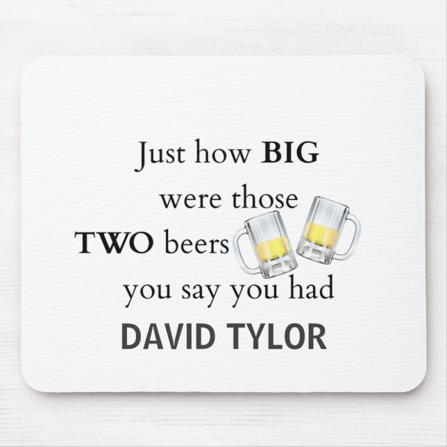 Cops Joke, How big.. Mouse Pad (Front)