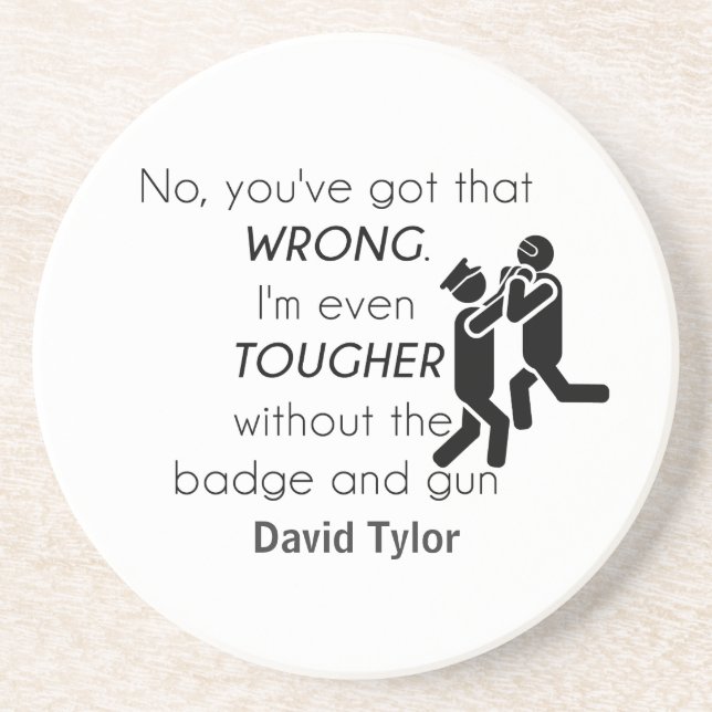 Cops Jokes Gifts Coaster (Front)