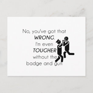 Cops Jokes Gifts Postcard