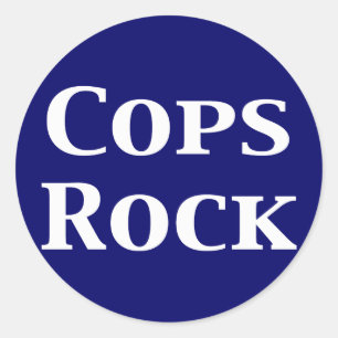 Cops Rock Gifts Classic Round Sticker