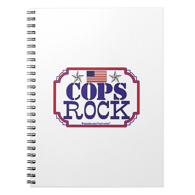 Cops Rock! Spiral Notebook (Front)