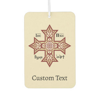 Coptic Cross Car Air Freshener