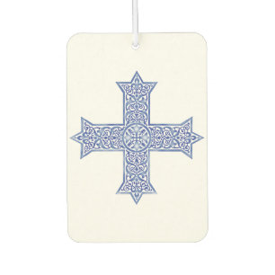 Coptic cross car air freshener