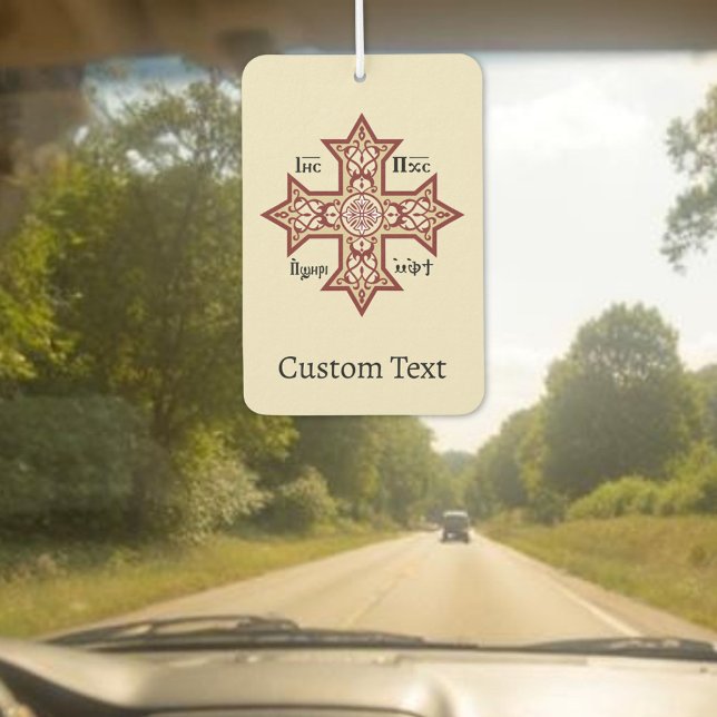 Coptic Cross Car Air Freshener (Creator Uploaded)