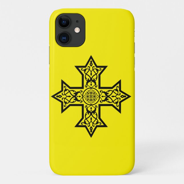 Coptic Cross Case-Mate iPhone Case (Back)