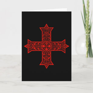 Coptic Cross Coptic Orthodox Church Eastern Christ Card