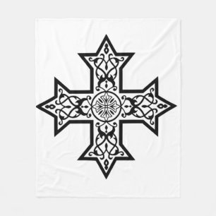Coptic Cross Fleece Blanket