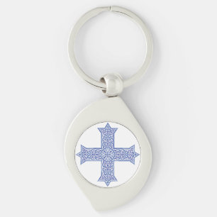 Coptic cross key ring