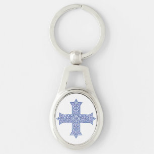 Coptic cross key ring