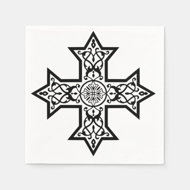 Coptic Cross Napkin (Front)