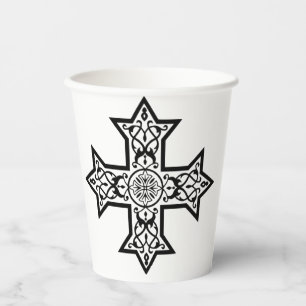 Coptic Cross Paper Cups