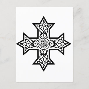 Coptic Cross Postcard