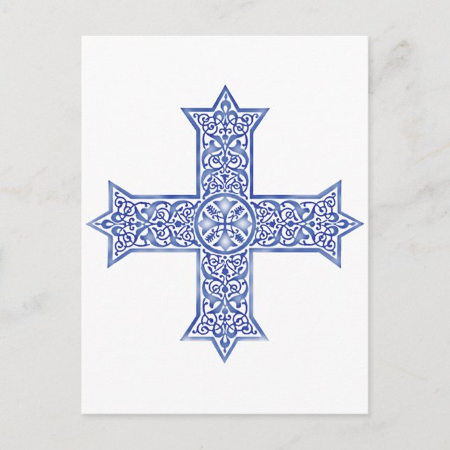 Coptic cross postcard (Front)