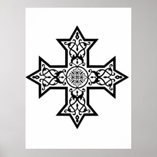 Coptic Cross Poster