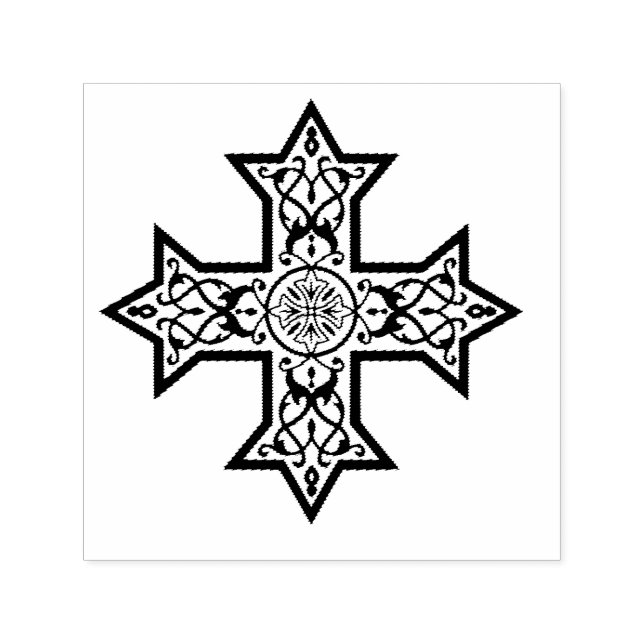 Coptic Cross Self-inking Stamp (Design)