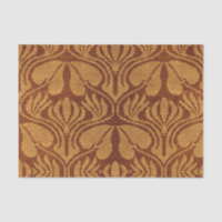 Coptic embroidery pattern - Orange leaves