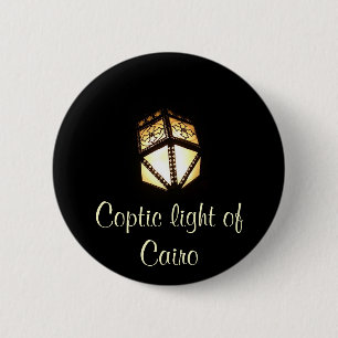 Coptic light 6 cm round badge