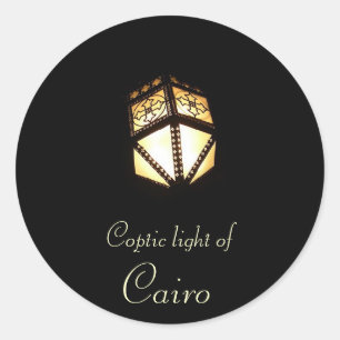 Coptic light of Cairo Classic Round Sticker