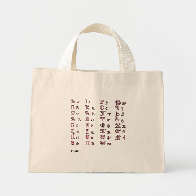 Coptic Mini Tote Bag (Front)