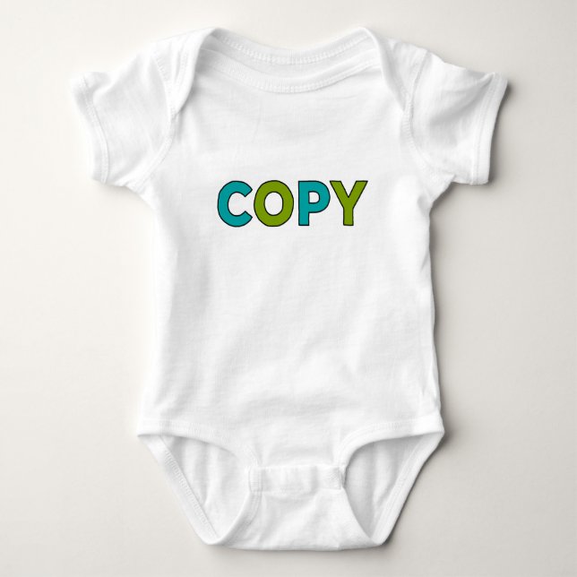 COPY - Copy & Paste for Twins Baby Bodysuit (Front)