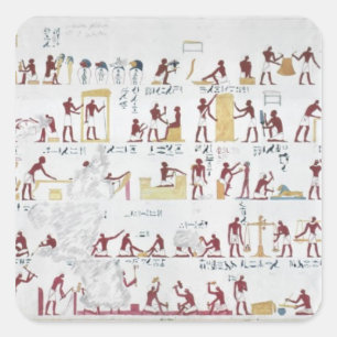 Copy of a relief from the Tomb of Iby Square Sticker