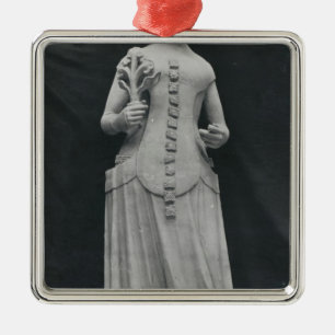 Copy of a statue of Isabella of Bavaria Metal Tree Decoration