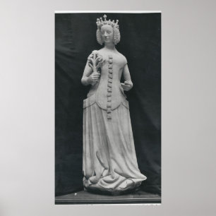 Copy of a statue of Isabella of Bavaria Poster