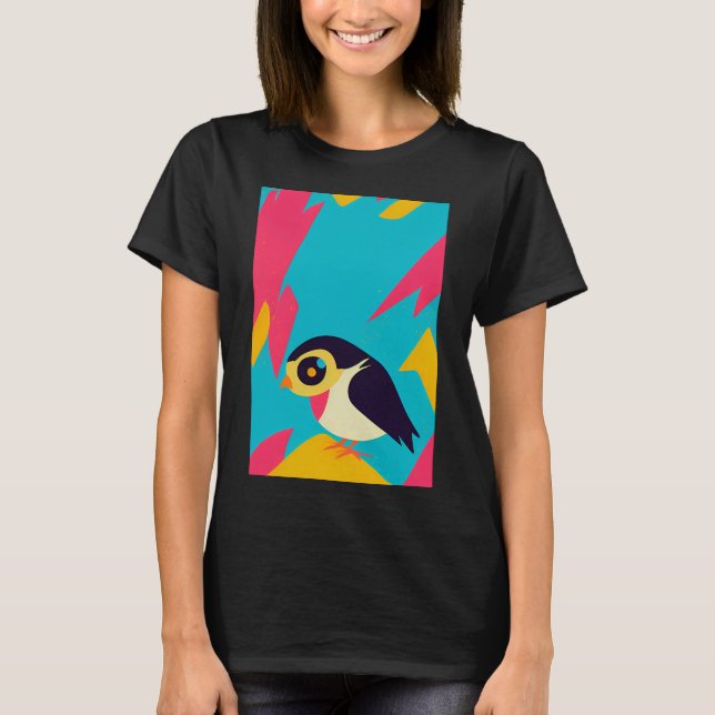 Copy of  cute bird art T-Shirt (Front)