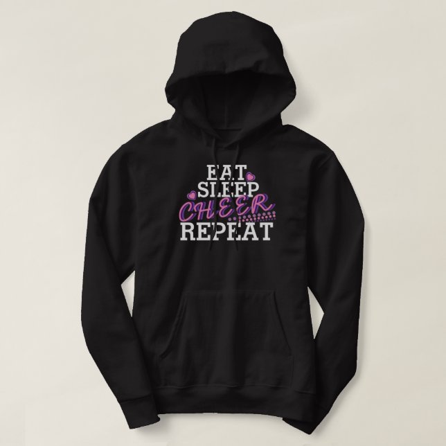 Copy of Eat Sleep Cheer Repeat Hoodie (Design Front)
