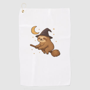 Copy of Ghost Hedgehog Librarian � Cute Halloween  Golf Towel
