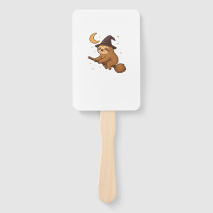 Copy of Ghost Hedgehog Librarian � Cute Halloween Hand Fan