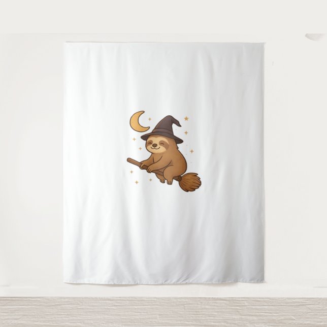 Copy of Ghost Hedgehog Librarian – Cute Halloween  Tapestry (Front)