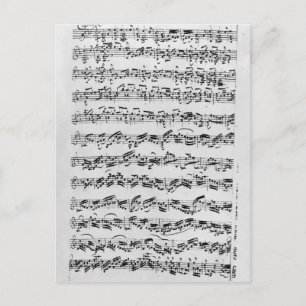 Copy of 'Partita in D Minor for Violin' Postcard
