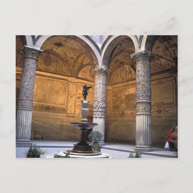 Copy of Putto with Dolphin by Andrea del Postcard (Front)