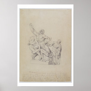 Copy of the Laocoon, for Rees's Cyclopedia, 1815 ( Poster