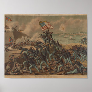 Copy of Vintage Storming of Fort Wagner Poster
