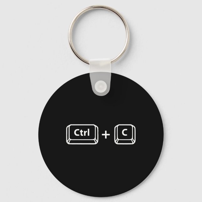 Copy Paste Ctrl C Ctrl V Dad Son Happy Father&# s Key Ring (Front)