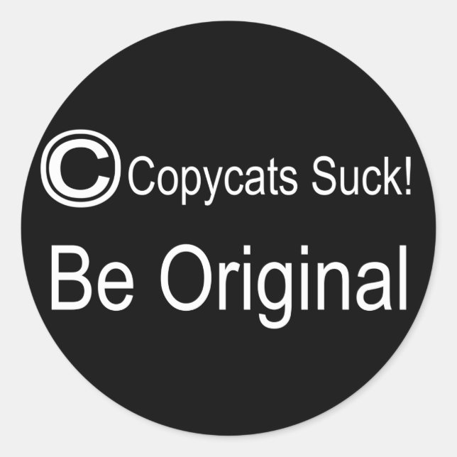 Copycat Classic Round Sticker (Front)
